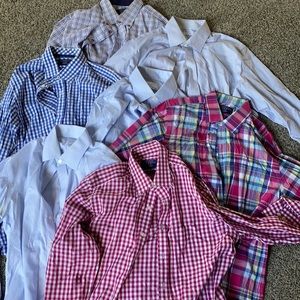 Lot of 7 Charles Tyrwhitt dress shirts size large
